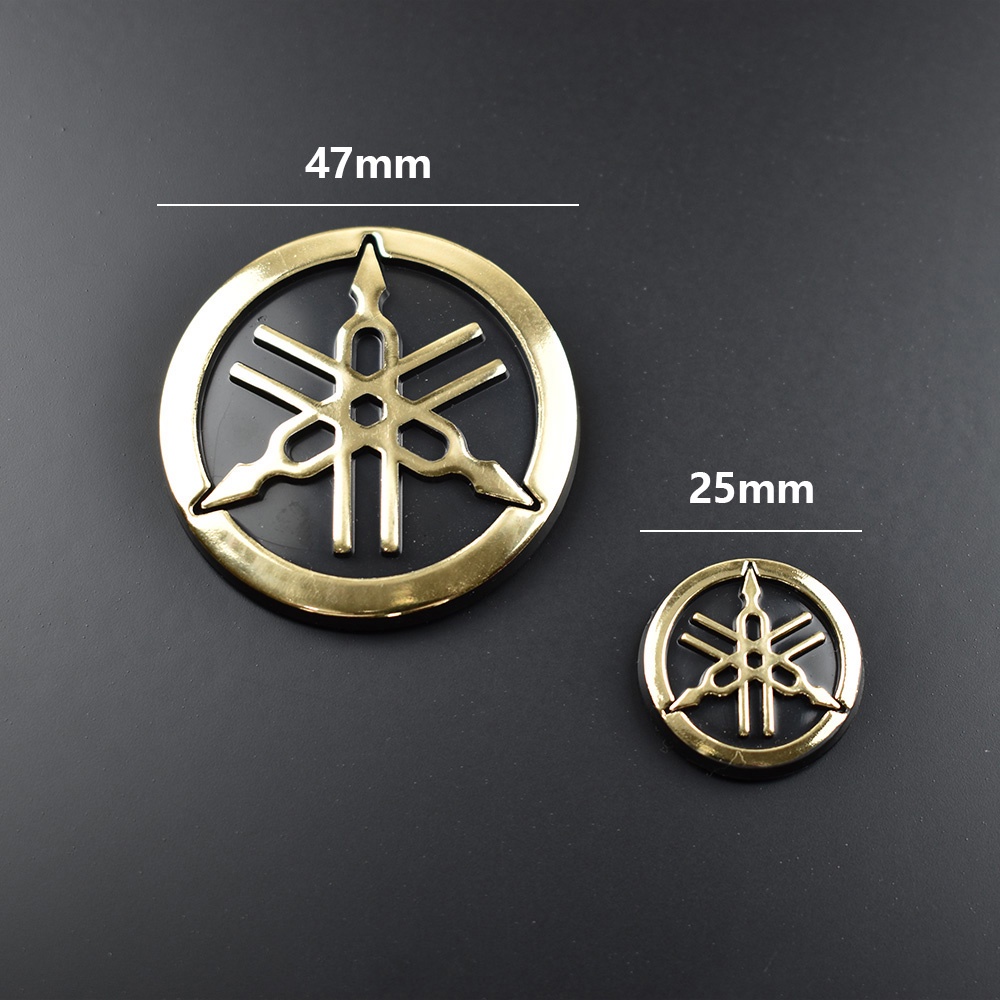 *พร้อมสต็อก*โลโก้ส้อมปรับแต่ง Yamaha Resin ของแท้ Yamaha Gold มีจําหน่ายในขนาด (25 / 45mm) ราคา ถูกที่สุด ดีลบีเคเค แกลเลอรีภาพที่ 7