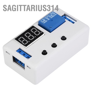 Sagittarius314 โมดูลรีเลย์สวิตช์ควบคุมอัตโนมัติ ตั้งเวลาอัตโนมัติ จอแสดงผล Led 12V ปรับได้