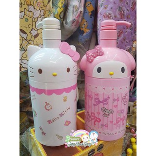 ขวดปั้ม Kitty &amp; Melody ขนาด 1000 ml ใส่ครีมอาบน้ำ ใส่เจล