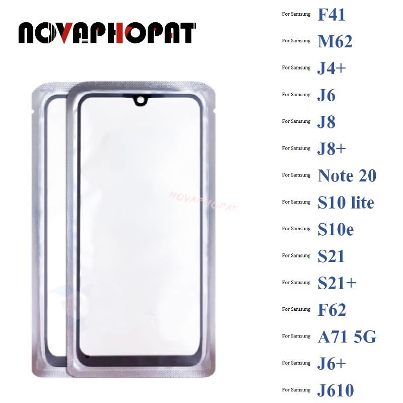 SAMSUNG สีดําDigitizer LCD SensorแผงกระจกสําหรับSamsung Galaxy F41 F62 M62 J4 J6 J8 J610 Plusหมายเหต