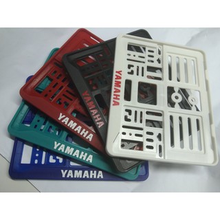 กรอบป้ายทะเบียนมอเตอร์ไซดพลาสติกสีสดสวย ขอบเล็กสไตร์ญี่ปุ่น