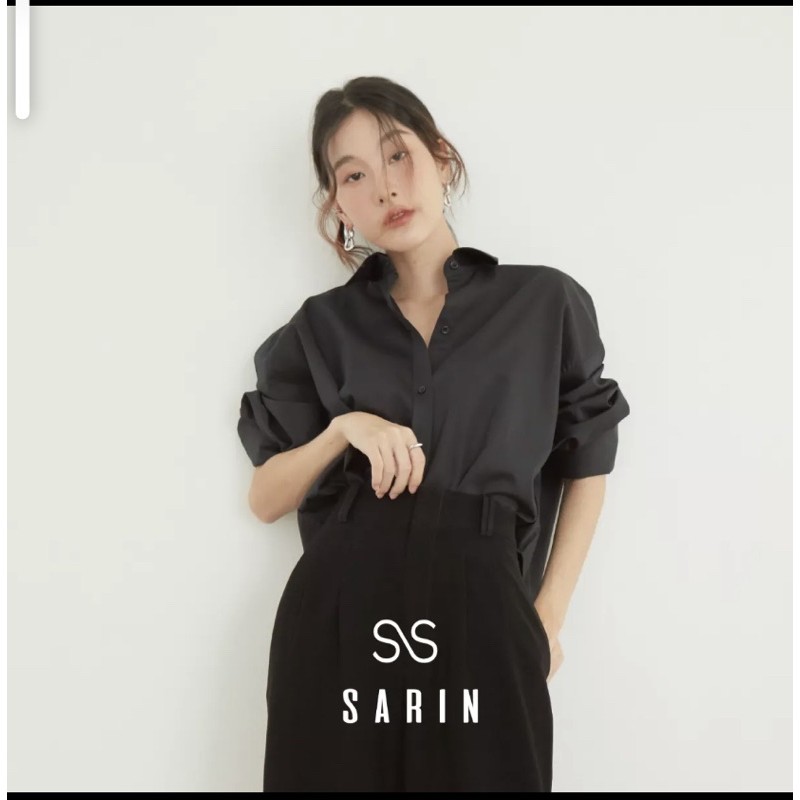 Sarin shirt 1110 สีดำ