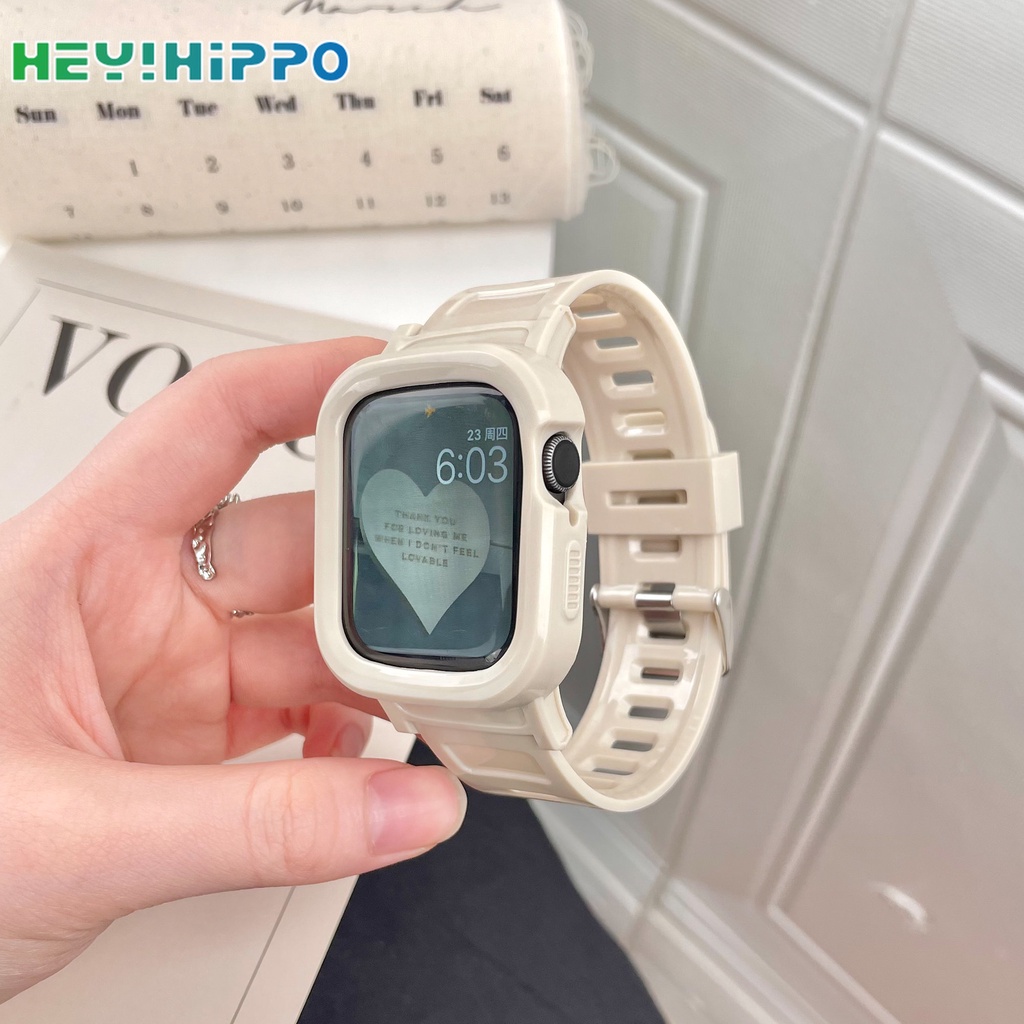 2024 ใหม่ candy Clear Glacier สําหรับ iwatch Series 9 8 7 41 มม.45 มม.Star สีสายนาฬิกาสําหรับนาฬิกา 9 8 7 6 se 5 4 3 40 มม.44 มม.38 มม.42 มม.นาฬิกาอุปกรณ์เสริม