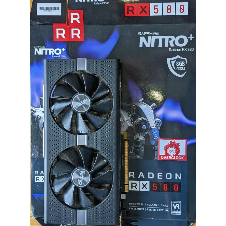 SAPPHIRE Nitro+ Radeon RX 580 8GB GDDR5 Graphics Card