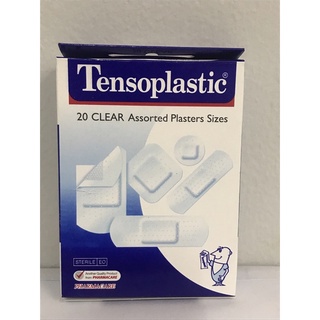 พร้อมส่ง!!! พลาสเตอร์ใส 20 ชิ้น Tensoplastic พลาสเตอร์หลายขนาด