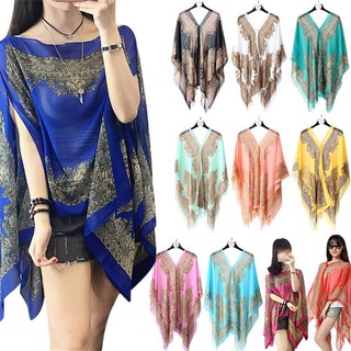 【MISS YOU】Fashion women magic shawl beach sunscreen chiffon shawl