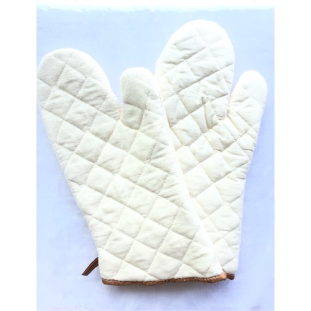 The Queen Bakery *พร้อมส่ง* ถุงมือผ้ากันความร้อนแบบยาว บุหนา 34*16ซม ขายเป็นคู่ อุปกรณ์เบเกอรี่ อุปกรณ์ทำขนม