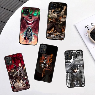 เคสโทรศัพท์มือถือ ลาย Attack on Titan สําหรับ Motorola Moto One Action Vision Hyper Fusion Zoom Plus Pro Power Macro AE11