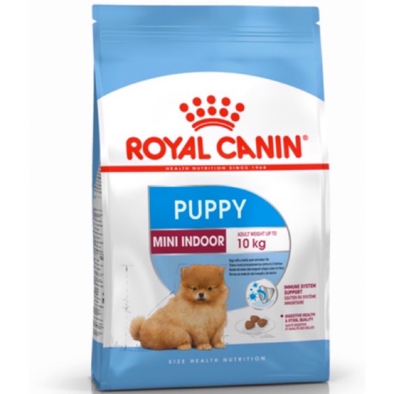 Royalcanin สุนัขเลี้ยงในบ้านขนาด1.5กิโลกนัมMini Indoor puppy