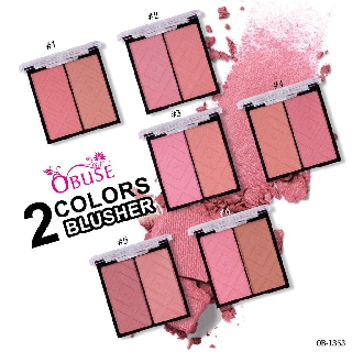 บลัชออนดูโอ้ OB-1363 Obuse(โอบิ้ว) Cheek Duo