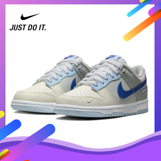 Nike Dunk Low (GS) "Ivory Hyper Royal" FB1843-141 ของแท้ 100% Sneakers