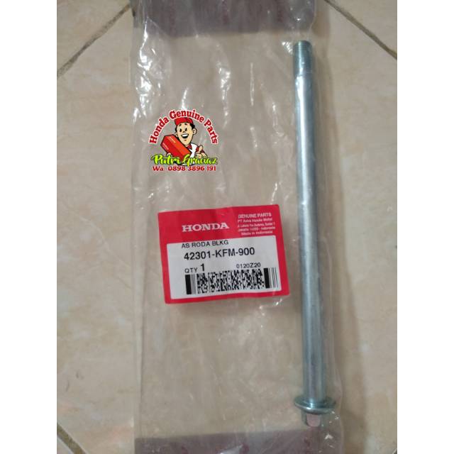 ReaR AXLE AXLE ReaR ล้อ 42301-KFM-900 42301KFM900 Supra Fit เก่าด้านหน้า Scoopy LED FI ESP ขอบแหวน 1