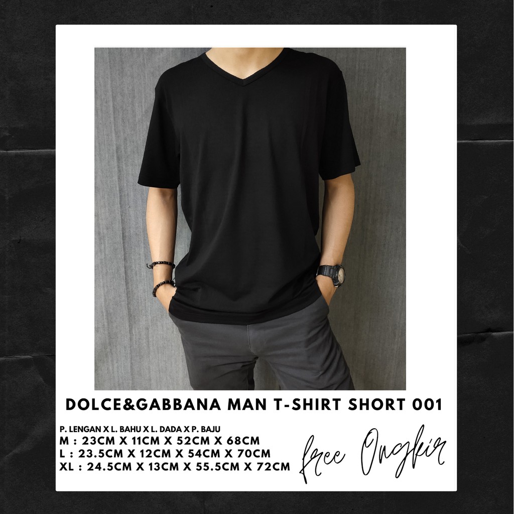 Dolce & GABBANA Dolce&เสื้อยืด gabbana Man 5655 MEN& 39;S KAOS BATAM KAOS IMPORT KAOS