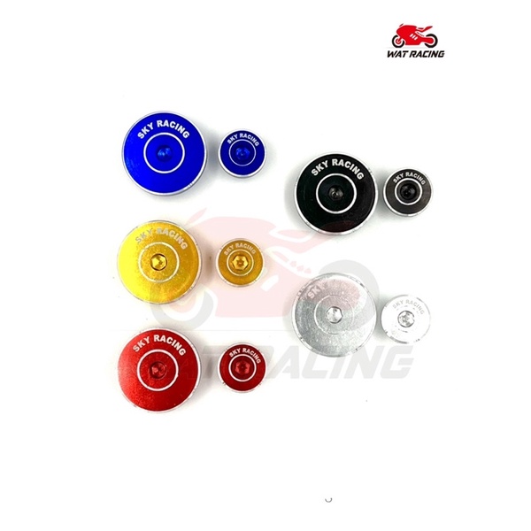 น็อตปิดจานไฟลายการ์ตูน (คู่) ตัวเล็กและตัวใหญ่ ของ HONDA ,YAMAHA สำหรับใส่รถมอเตอร์ไซค์