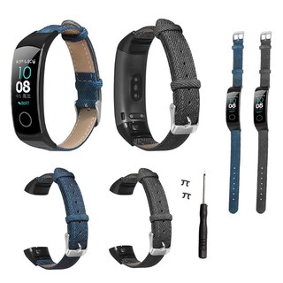 สายรัดข้อมือผ้ายีนส์สำหรับ Huawei Honor Band 5 / 4 Bracelet