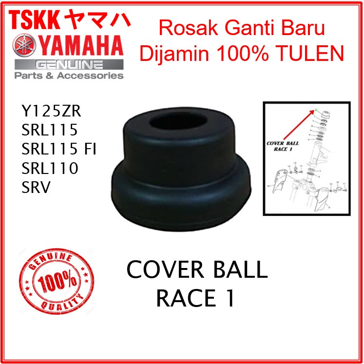 Yamaha Y125ZR SRL115 SRL115 FI SRL110 SRV Cover Ball Race 1 Getah Handle Kon 4UV-F3415-00