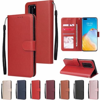 เคสฝาพั Huawei P40 P30 lite P20 pro Flip Cover Wallet Case PU Leather Card phone Stand Silicone p40pro p30pro p30lite p20pro huaweip40 huaweip30 huaweip20