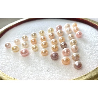 ไข่มุกน้ำจืด ขนาด 6-7.5 มิลลิเมตร สี Lavender(ลาเวนเดอร์),Pink(ส้มอ่อน),White(ขาว)