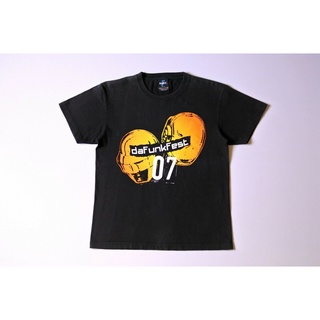 [S-5XL] เสื้อยืดคลาสสิก ลาย Daft Punk Alive 2007 Tour DaFunkFest สีดํา ขนาดกลาง ICmpff44PBljhb85