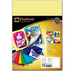สติกเกอร์อเนกประสงค์ ชนิดPVC ใส ตราช้าง ขนาด A4