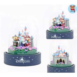 ✅พร้อมส่ง Disney Duffys bear electric glass dome Hong Kong 🇯🇵หมีดัฟฟี่ โดม มีไฟ สวยน่ารัก โมเดล