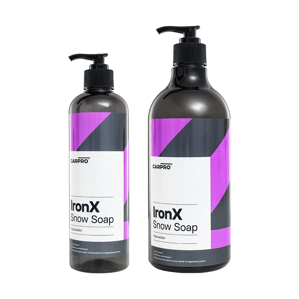 CARPRO Iron-X Snow Soap แชมพูพร้อม Pre-Washขจัดฝุ่นละอองโลหะต่างๆ ขนาด 500 ml **พร้อมส่งทันที ของแท้ 100%**