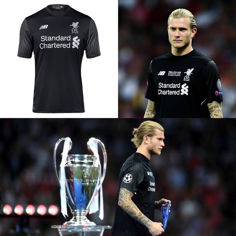 [ของแท้] เสื้อสีดำ Liverpool 125 ปี GK Away KIT 2017/18 มือหนึ่ง ของแท้ ป้ายห้อยใส่นัดชิง UCL เจอ Re