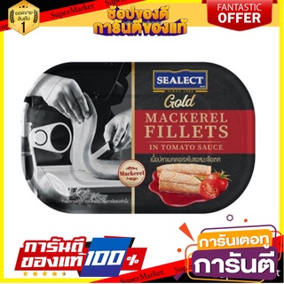 Sealect Gold Mackerel Fillets In Tomato Sauce  ซีเล็ค โกลด์ ปลาแมคเคอเรลในซอสมะเขือเทศ 60กรัม