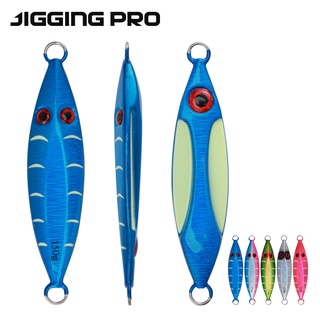 Jiggingpro Ocean Fire Slow Jigs เหยื่อตกปลา โลหะ เรืองแสงในที่มืด 100 กรัม 150 กรัม 200 กรัม 250 กรัม