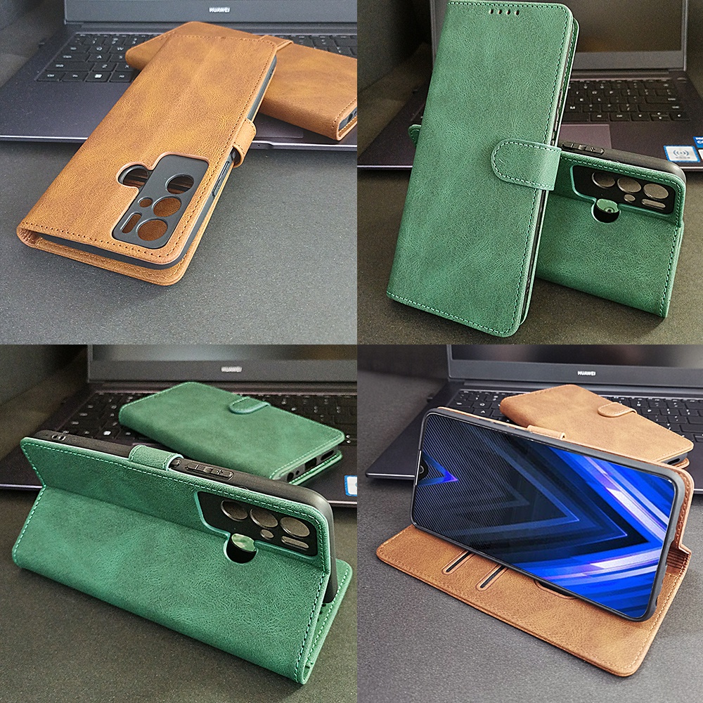 สําหรับ Tecno Pova Neo Tecno LE6 LE6H PU โทรศัพท์หนังกรณีกระเป๋าสตางค์