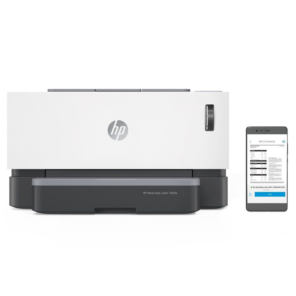 [ส่งฟรี]HP Neverstop Laser 1000w (4RY23A) พร้อมหมึกแท้ 1 ชุด