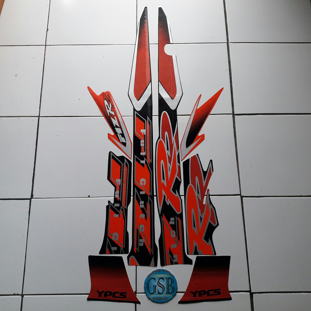 Yamaha f1zr 2002 สติ๊กเกอร์มอเตอร์ไซค์สีส้ม