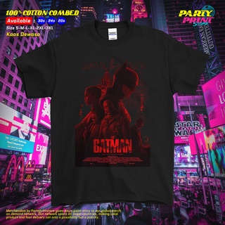 เสื้อยืด พิมพ์ลายโปสเตอร์ภาพยนตร์ The Batman 1 30s 24s 20s สําหรับผู้ชาย