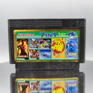 Famicom ตลับรวม 7 in 1 มี Pokemon / Spaton X 2 / Mario ตลับก๊อปเก่า Famicom FC เล่นได้ปกติ