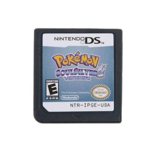 การ์ดเกมเวอร์ชันเงิน Pokemon Soul สําหรับ Nintendo DS NDS NDSi NDS Lite NDSLL