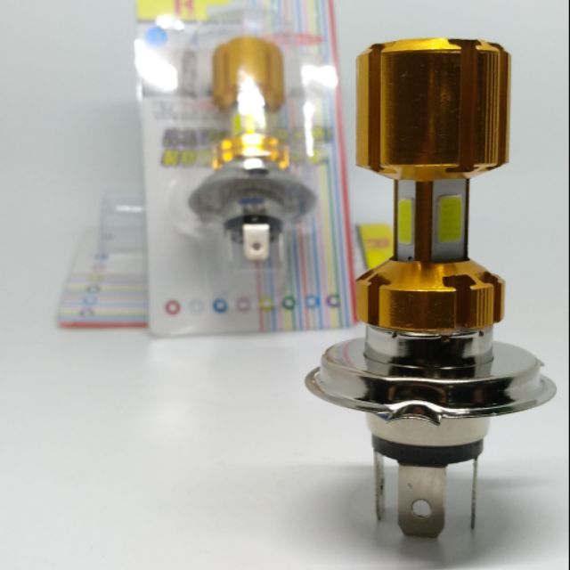 ไฟหน้า​ Ledขาว 3 ชิพใหญ่​ ตัว​CNC​ ระบบ​A/C ขา​H4 35W.