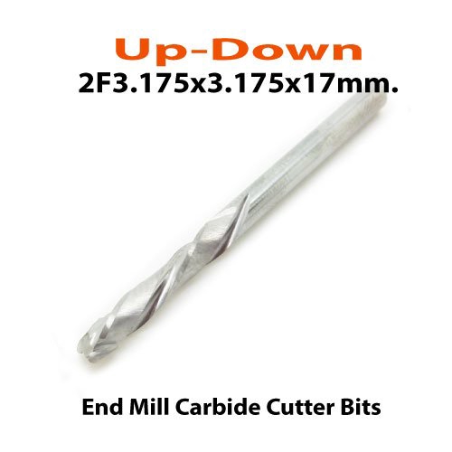 ดอก End mill แบบ up-down ขนาด 3.175x17mm.