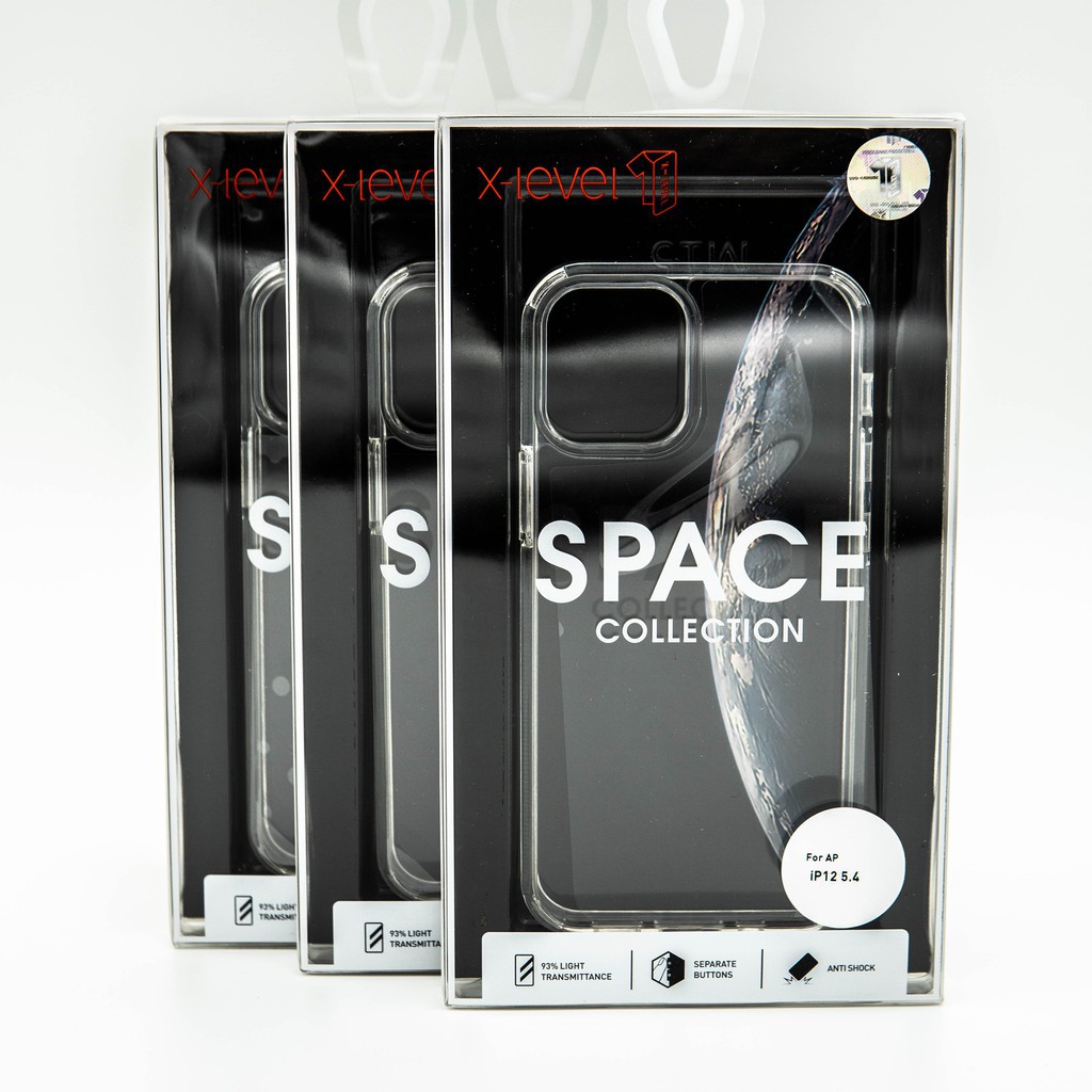 X-Level Space เคสใส ไอโฟน 17 / 16 / 15 / 14 / 13 / โปรแมกซ์ เคสใส กันกระแทก กันเลนส์กล้อง (พร้อมส่ง)