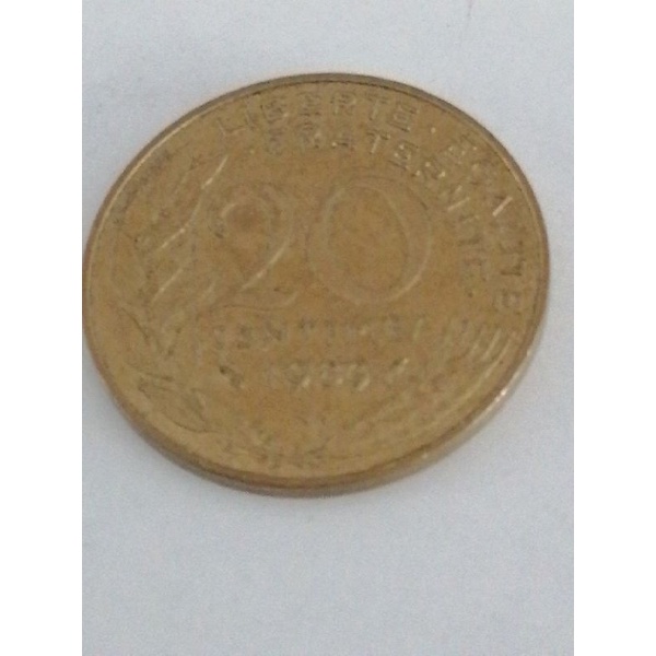 เหรียญ20cent​ France ปี1989