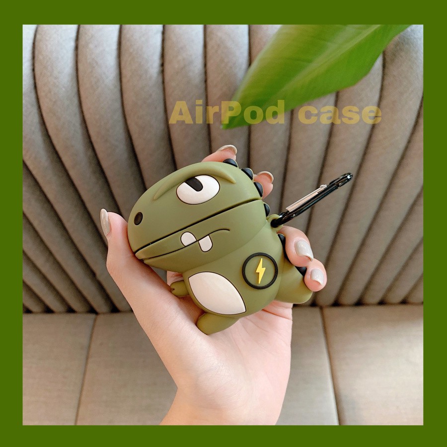 สําหรับ airpods 3 1 2 pro เคสหูฟังบลูทูธไร้สาย ซิลิโคนนิ่ม กันกระแทก ลายไดโนเสาร์ 3D