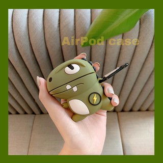 เคสหูฟังบลูทูธไร้สาย ซิลิโคนนิ่ม กันกระแทก ลายไดโนเสาร์ 3D สําหรับ airpods 3 1 2 pro