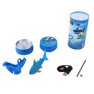 ⭐SHOW⭐Mini RC Submarine 4 CH Remote Small Sharks With USB Christmas Gift for Children