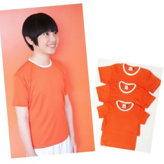 พร้อมส่ง เสื้อกีฬาเด็ก เสื้อกีฬา สี​ส​้​ม