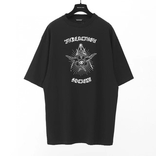 [S-5XL]เสื้อยืดแขนสั้น พิมพ์ลาย B-alenciaga Angel Eye