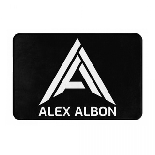 Alex Albon โลโก้ (1) พรมเช็ดเท้า กันลื่น ดูดซับน้ํา แห้งเร็ว 16x24 นิ้ว สําหรับห้องน้ํา พร้อมส่ง