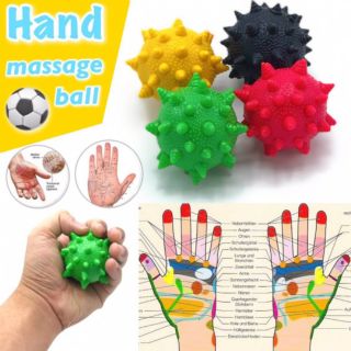 Hand Massage Ball บอลนวดมือซิลิโคนกดจุด คล้ายเส้นลดปวดฝ่ามือ คละสี