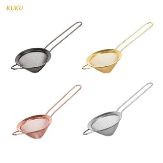 [KUKU] Stainless Steel Fine Mesh Conical Cocktail Filter Sieve for Removing Juice Julep