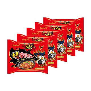 ✨นาทีทอง✨ ซัมยัง ราเม็งแห้ง รสไก่เผ็ดคูณสอง 140 กรัม x 5 ซอง Samyang Ramen Hot Chicken Extreme 140 g x 5 bags