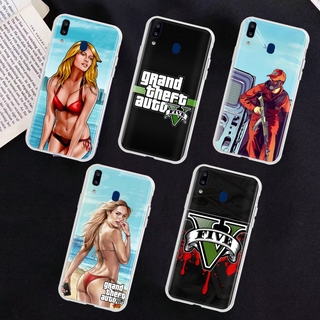 เคสโทรศัพท์มือถือ แบบใส ลายเกม Motorola Moto Fusion S30 E20 E7 E7I 20 Plus Power Edge Lite Pro GTA 5