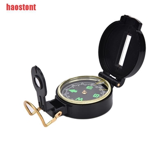 [haostont] เข็มทิศโลหะ เข็มทิศ Lensatic สไตล์ทหาร สําหรับตั้งแคมป์ เดินป่า เอาตัวรอด